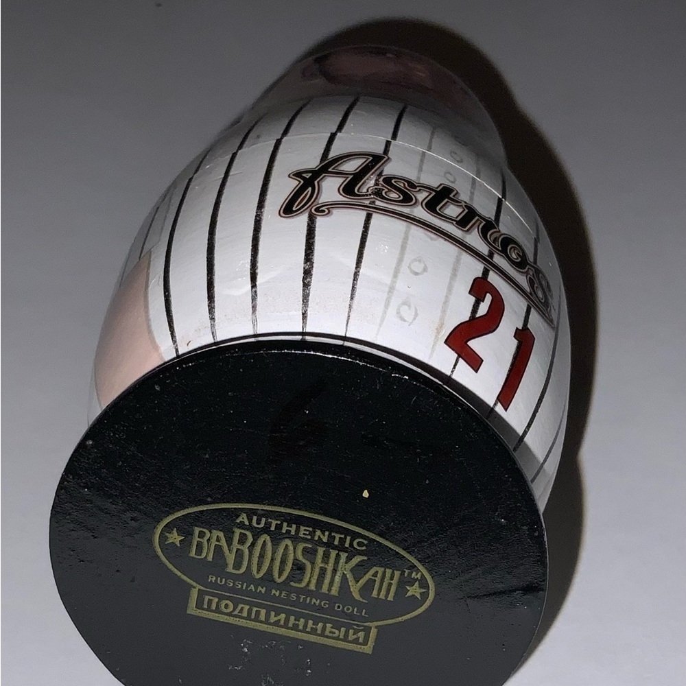 Andy Pettitte #21 Houston Astros 2004 Edition Babooshka 3 Nesting Doll Collector - Picture 3 of 3